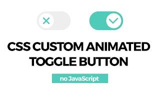 CSS Custom Animated Toggle Button