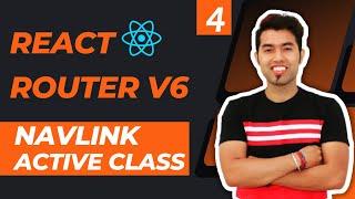 React Router v6 Tutorial in Hindi #4: NavLink Component | Default Active Class for Current Page