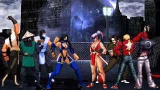 [KOF Mugen] Mugengers | Mortal Kombat Team vs King of Fighters Team [ 4vs4 ]