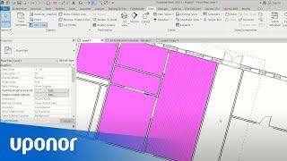 Heizkreise im Bildausschnitt erstellen | Uponor UFH Revit Plug-in