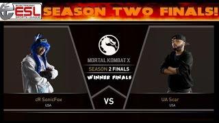 Match 18 - MKX - $100,000 Prize - Season 2 Finals (Winner Finals) - SonicFox vs UA Scar