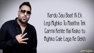 Garmi - Street Dancer 3D (Lyrics) | Badshah, Neha Kakkar