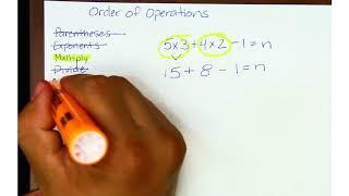 Order of Operations (No Parentheses Exponents or Division)