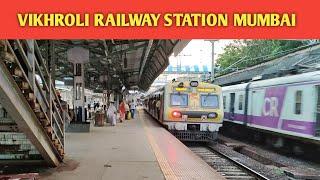 Vikhroli Railway Station Mumbai// Central Railway