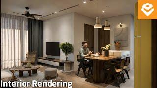 Enscape 4.2 For SketchUp | 046 Realistic Interior Lighting Apartment