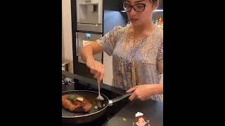 Nikita Willy Lagi Masak Steak Wagyu A5 dipantau Ibunya #Shorts