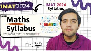 IMAT 2024 Maths Syllabus Masterclass | IMAT syllabus | IMAT exam