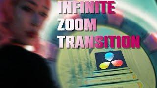 DaVinci Resolve 18 Tutorial INFINITE ZOOM TRANSITION - [ Music Video Effects ]