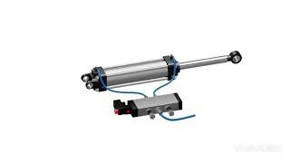 Pneumatic Cylinder with Solenoid working explained.