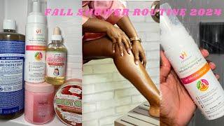 MY REALISTIC AFFORDABLE FALL SHOWER ROUTINE  | SOFT & GLOWY SKIN | FEMININE HYGIENE ROUTINE