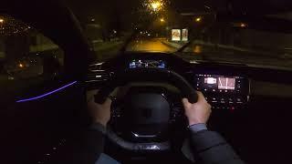 Nouvelle PEUGEOT 308 GT PACK 2022 - Essai Nuit POV