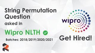 Wipro Coding Questions - String Permutations