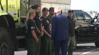 The President of the United States Tours the National Interagency Fire Center.