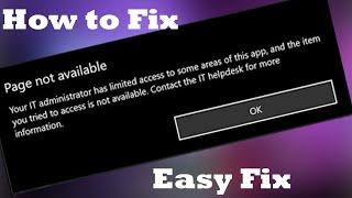 How to fix "IT Administrator has limited access" under 5 minutes | Easy Fix