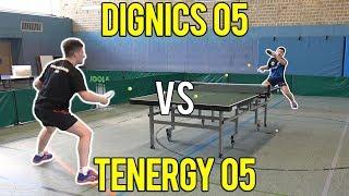 Dignics 05 vs Tenergy 05 | With Timo Boll