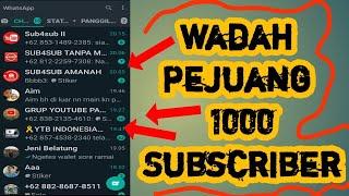 Grup wa saling subscribe terbaru 2021 - saling subscribe chanel youtube