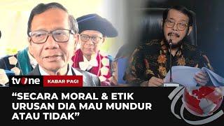 Mahfud MD Buka Suara soal Pencopotan Jabatan Anwar Usman sebagai Ketua MK | Kabar Pagi tvOne