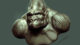 Gorilla Created with Dynamesh in Zbrush by Solomon W. Jagwe