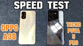 OPPO A38 vs. TECNO POVA 5 PRO | SPEED TEST