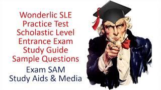 Free Wonderlic SLE Practice Test - Scholastic Level Exam Sample Study Guide Questions