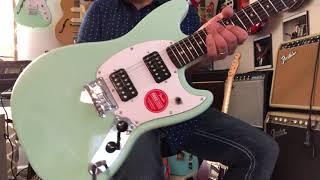 Squier Mustang First Impression & My Honest Opinion $149 Guitar In SURF GREEN W/ Humbuckers