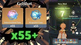 How to Get 8+ Characters in Day 1 - 55 Wishes on Adventure Rank 7 - Genshin Impact Reroll Guide