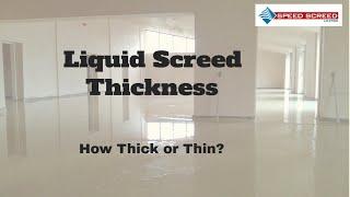 Liquid Screed Thickness. How thin or thick? All You Need To Know About Liquid Screed Thickness