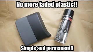 Restore black plastic car trim PERMANENTLY!