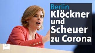 Coronavirus: Julia Klöckner und Andreas Scheuer zur Versorgungslage | BR24