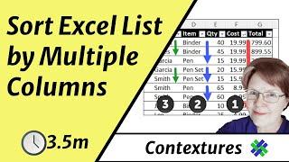 Sort Excel List by Multiple Columns