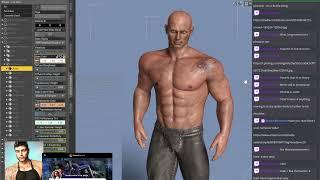 Daz 3D Art - Male Character with Tattoos (Navy Seal Tattoo)