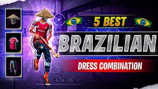BRAZILIAN PLAYERS UNIQUE AND FREESTYLE DRESS COMBINATION / TOP 5 DRESS COMBINATION FREE FIRE