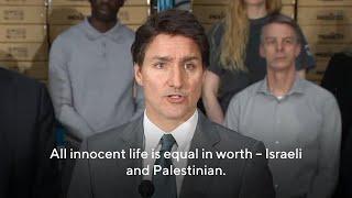 Justin Trudeau Called On Israel To Stop Killing Innocent Women, Children And Babies In Gaza