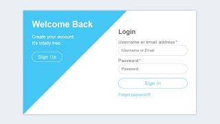 Login form Design Using Html Css only | Sign In Form Using Html Css | Coding With Nick