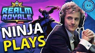 NINJA PLAYS REALM ROYALE! AND LOVES IT! NEXT BIG BATTLE ROYALE?! (NEW REALM ROYALE GAMEPLAY)