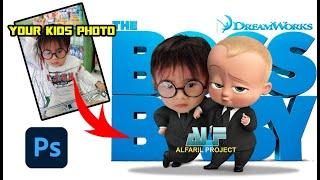 (Simple Tutorials) Baby Boss Photo Editing, edit photos in photoshop