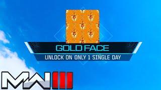 *DON'T MISS* New Gold Face Camo Unlock