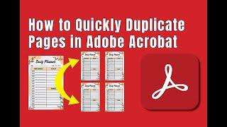 How to Quickly Duplicate Pages in Adobe Acrobat