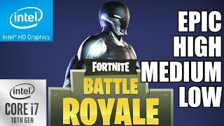 Fortnite | i7 10700K | Intel UHD 630 Graphics | 16GB Ram | 1080P All Settings