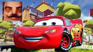 Hello Neighbor - My New Neighbor Cars Baby Lightning McQueen Act 2 Hole Gameplay Walkthrough