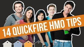 Houses Of Multiple Occupation... 14 Quickfire Tips For HMO Landlords & Rent To Rent Strategy