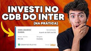 CDB BANCO INTER | Como investir no Banco Inter (Na Prática)