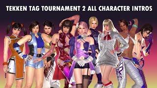 Tekken Tag Tournament 2 All Character Intros 4K 60FPS