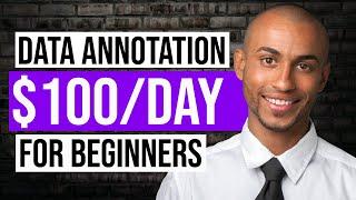 Data Annotation Jobs For Beginners ($100/Day) | ZERO Skills Needed