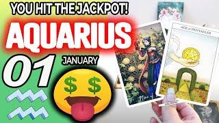 Aquarius   YOU HIT THE JACKPOT! Horoscope for Today January 1 2025  Aquarius tarot January 1