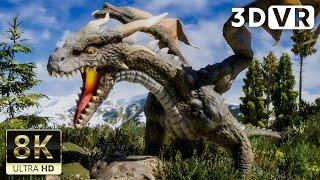 VR180 3D VIDEO | Dragon in front of you - 8K ULTRA HD 60FPS