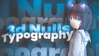 3d Typography Alight Motion Tutorial Using Null Object 「AMV Edit Tutorial」