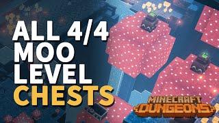 All Moo Level Chests Minecraft Dungeons (Secret Cow ???  Mission Chests)