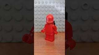 Lego monochrome red astronaut