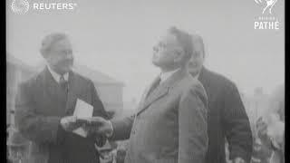 Sir Kingsley Wood opens house in Bilston (1927)